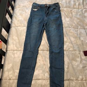 blue Pacsun high waisted skinny jeans